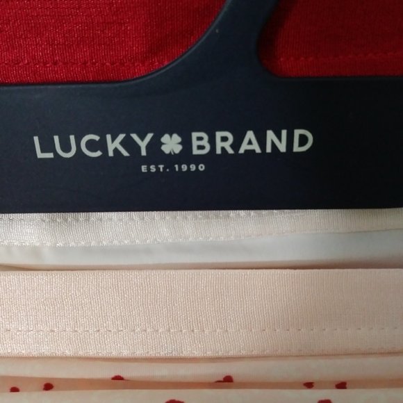 Lucky Brand Tangas 3 PK. Pink White Red Size Large - Picture 11 of 11